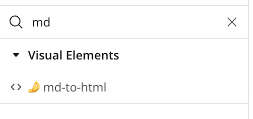 makrdown to html element