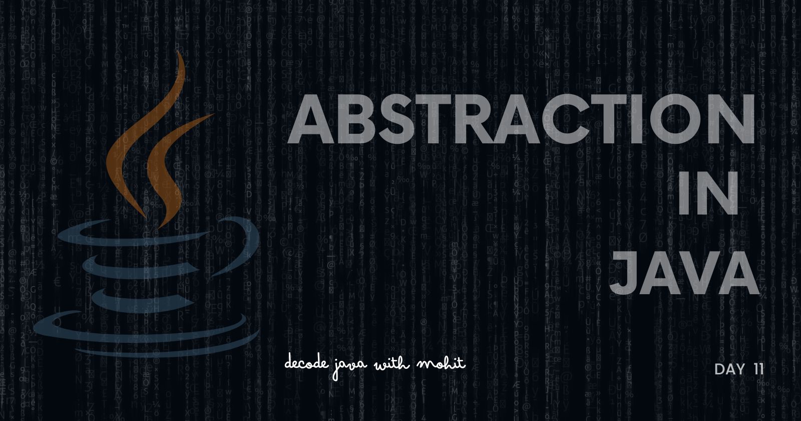 Abstraction in Java