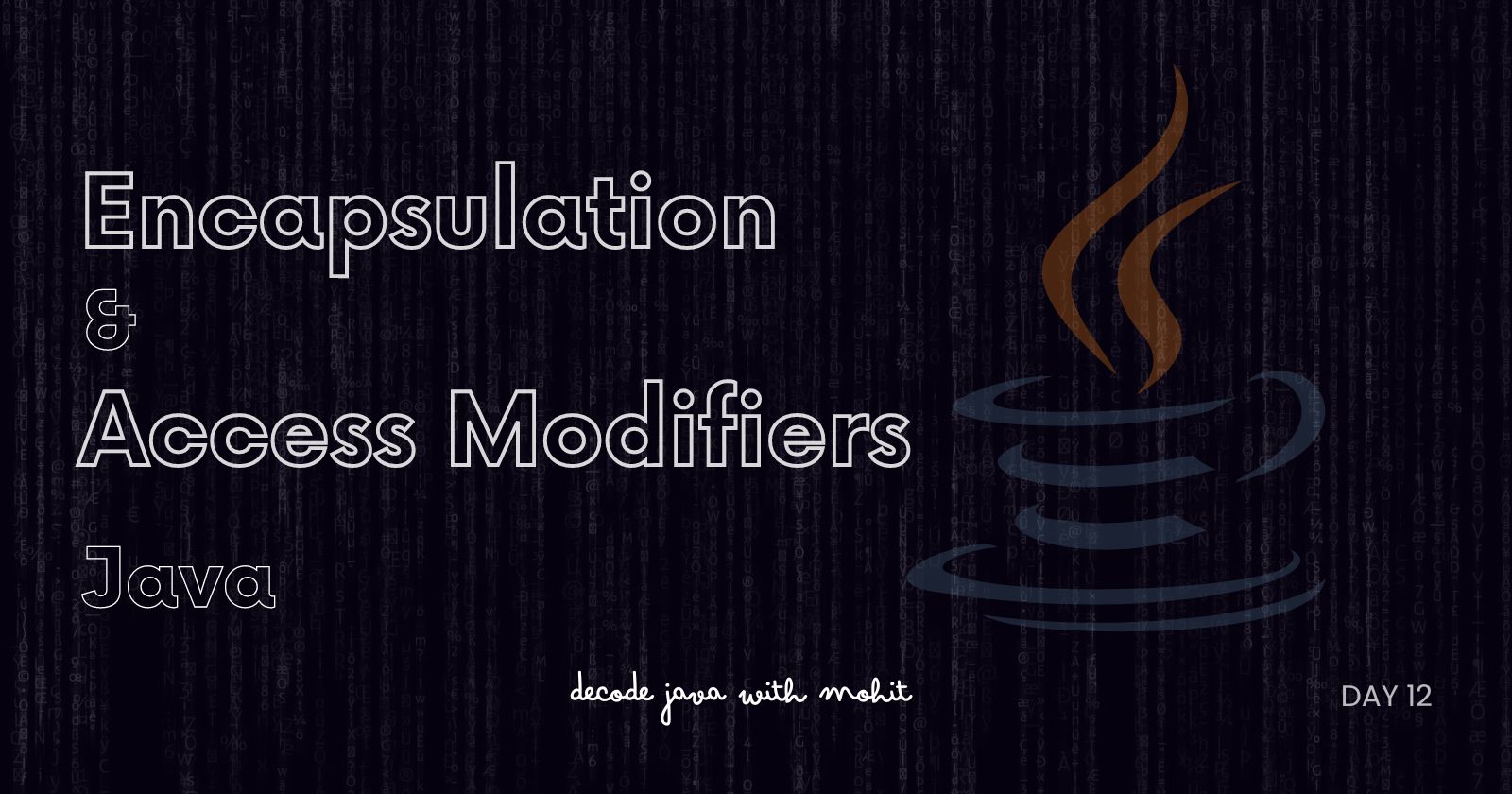 Encapsulation & Access Modifiers in Java