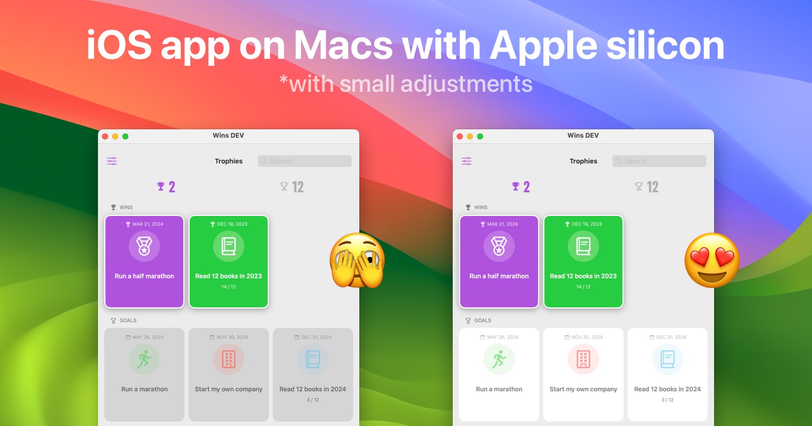 iOS app on Macs with Apple silicon