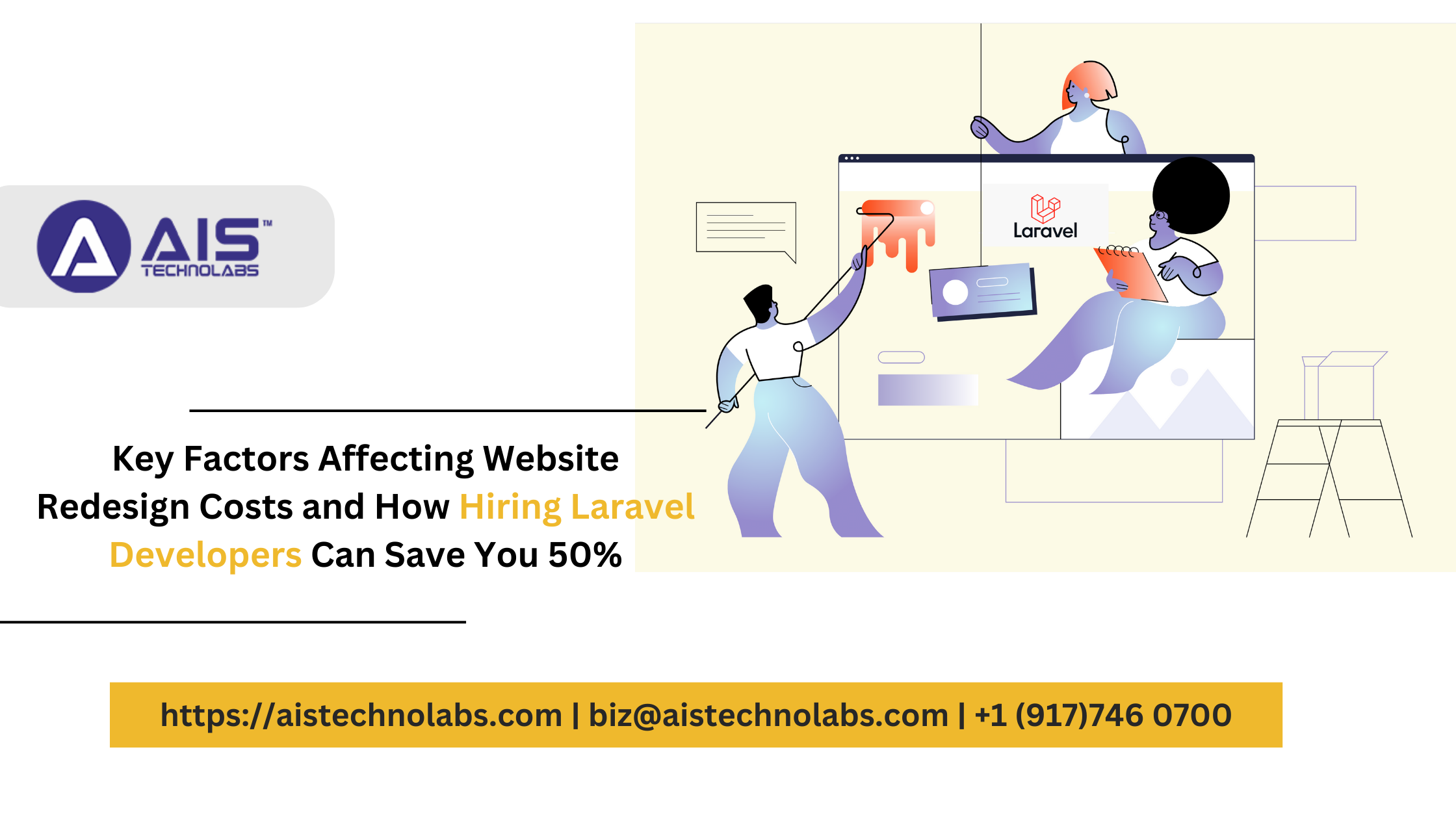 Key Factors Affecting Website Redesign Costs and How Hiring Laravel Developers Can Save You 50%