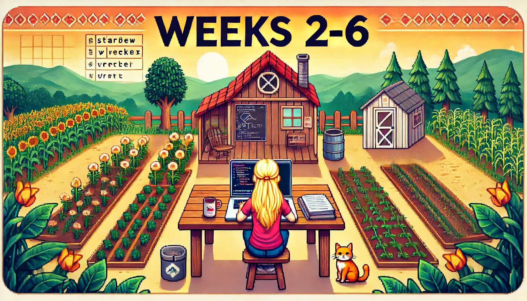 Weeks 2-6: Where have I been?