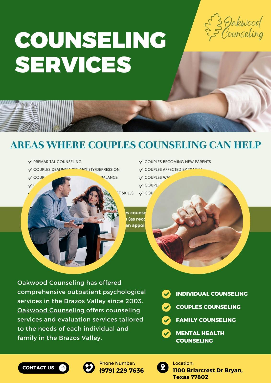 Family counseling Services near bryan tx