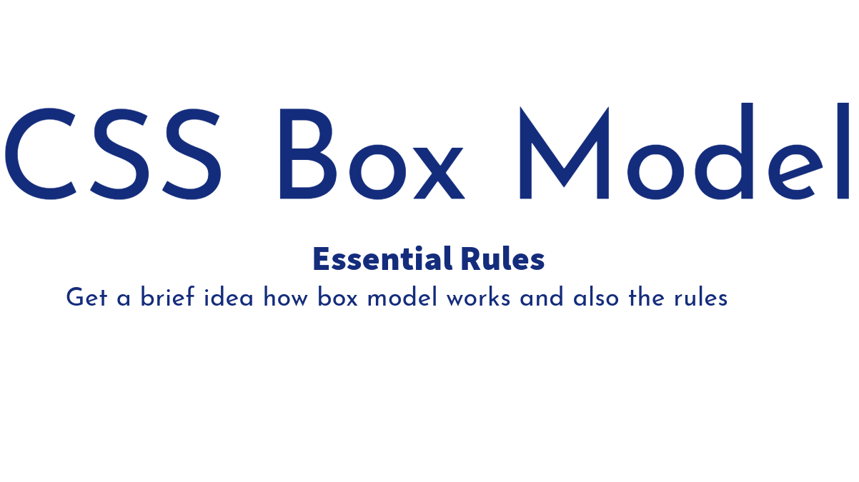 Understanding CSS Box Model