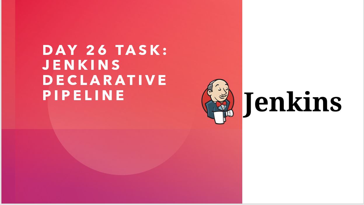 Day 26 Task: Jenkins Declarative Pipeline