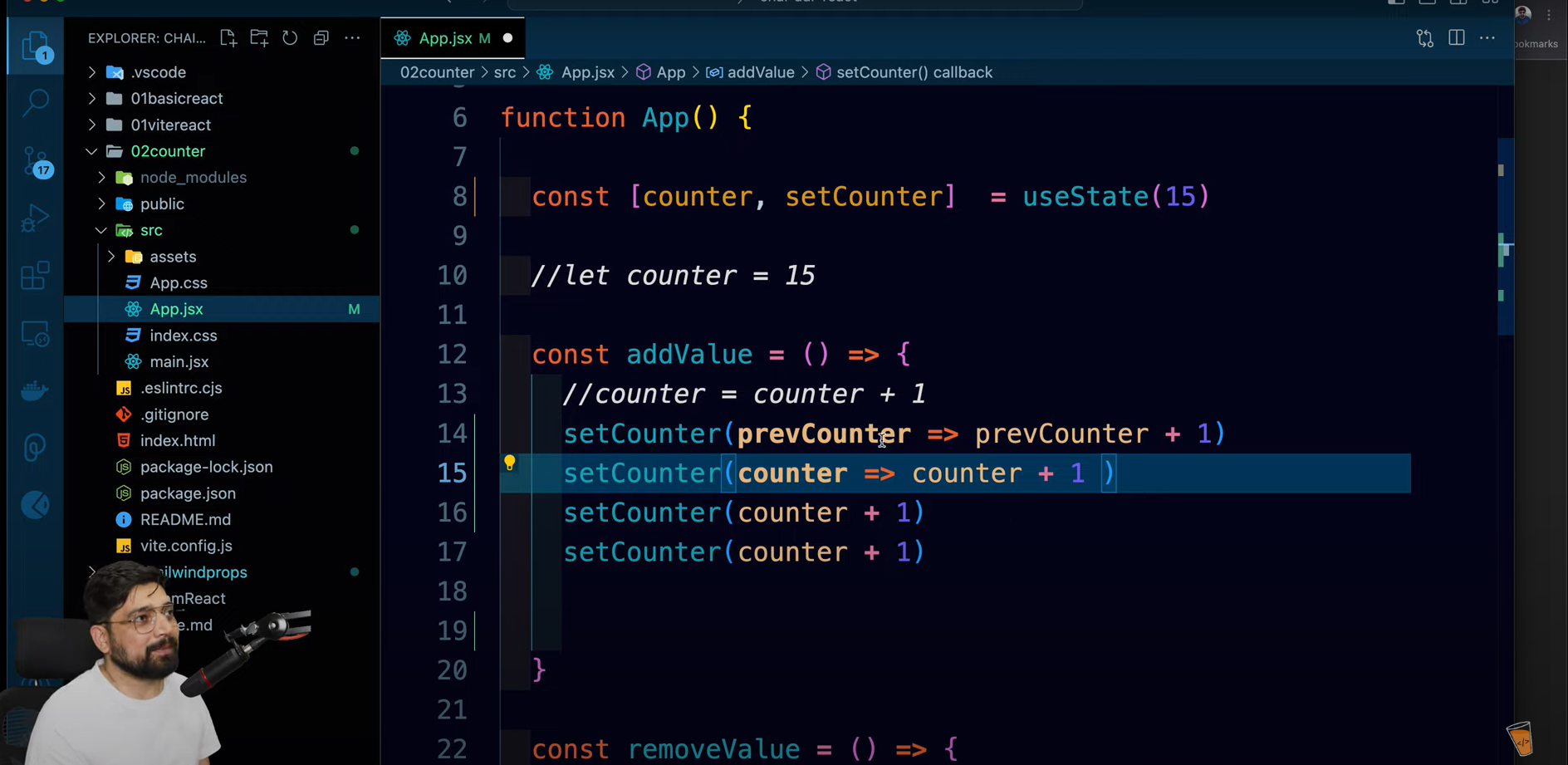 A react interview question on counter | Chai aur react tutorial #8 Summary