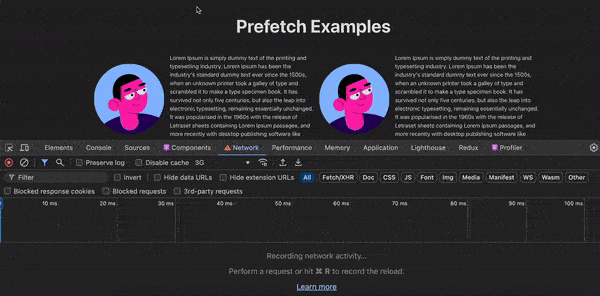 Improving the UX by fetching the data from the parent component