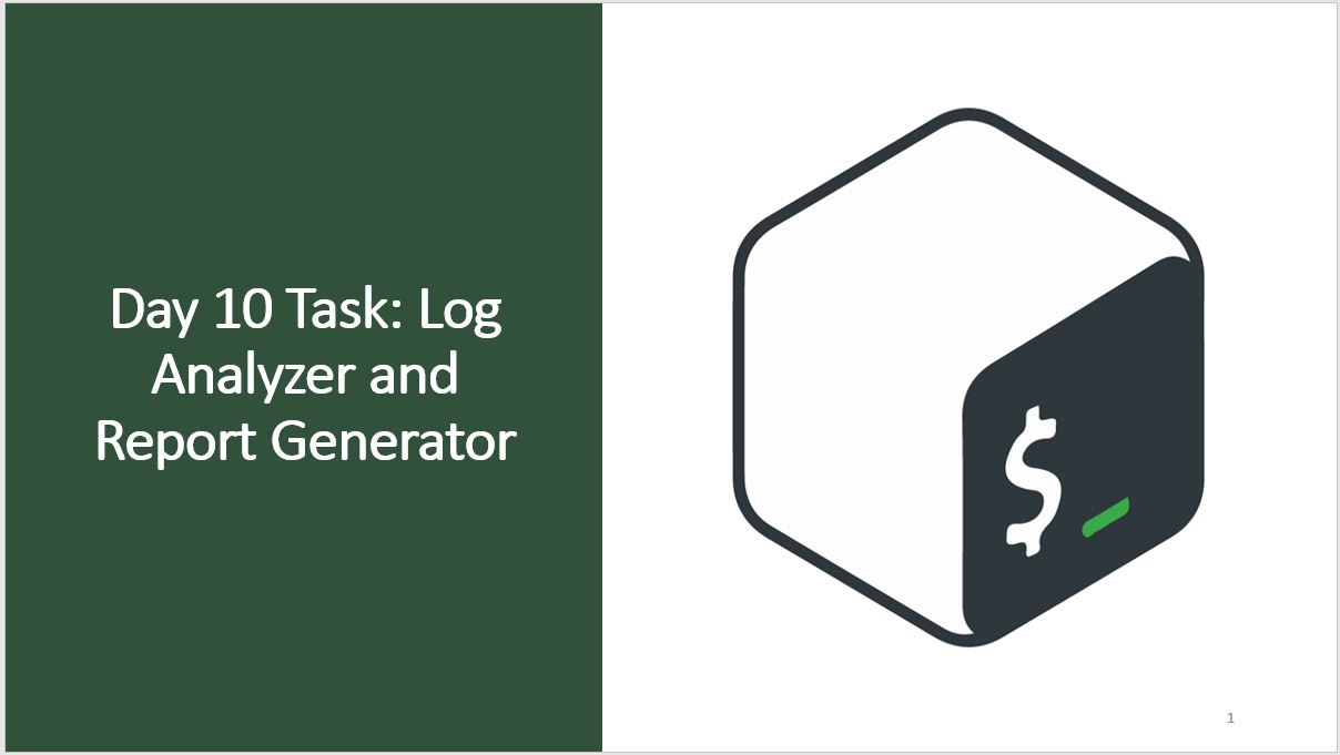 Day 10 Task: Log Analyzer and Report Generator