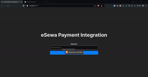 Integrating eSewa Payment in a MERN Stack Web Application (part 1)