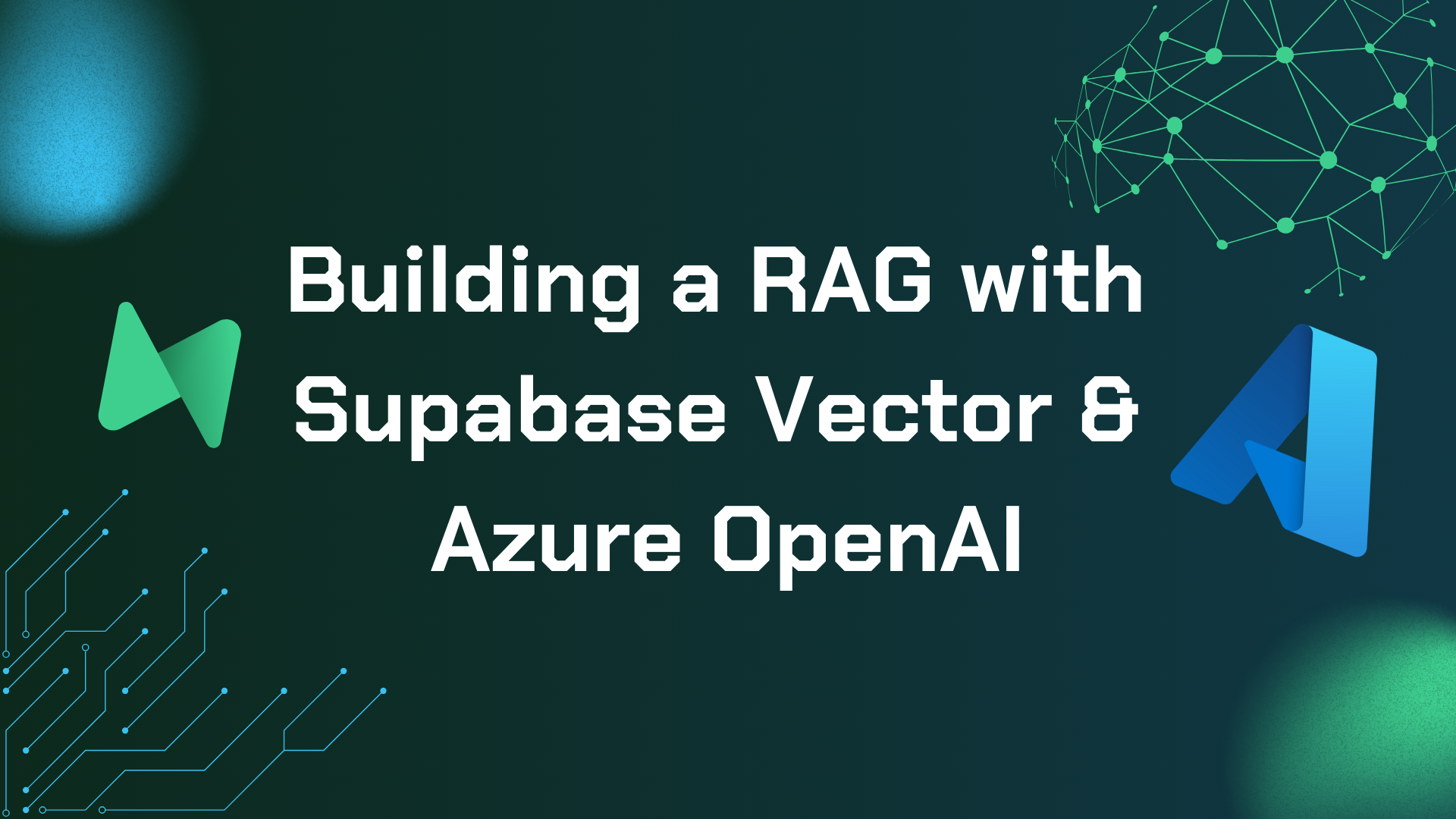 Building a RAG with Supabase Vector & OpenAI