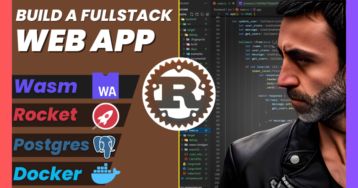 Rust fullstack web app! WASM + YEW + ROCKET