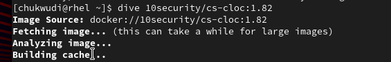 diving into image 10security/cs-cloc:1.82