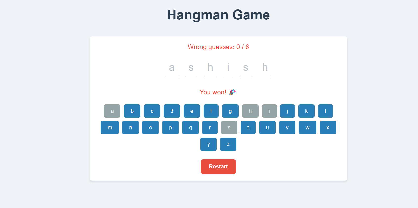 Hangman Game: A Fun & Interactive Project in React