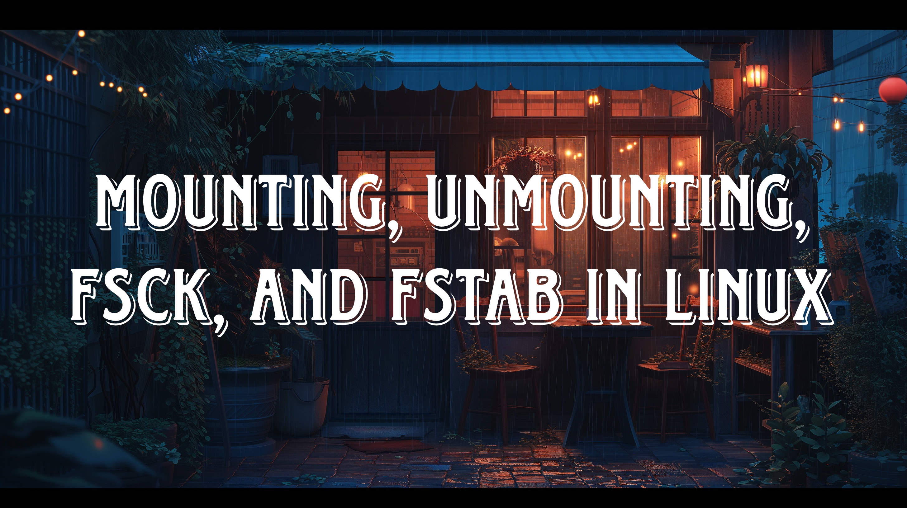 Mounting, Unmounting, fsck, and fstab in Linux