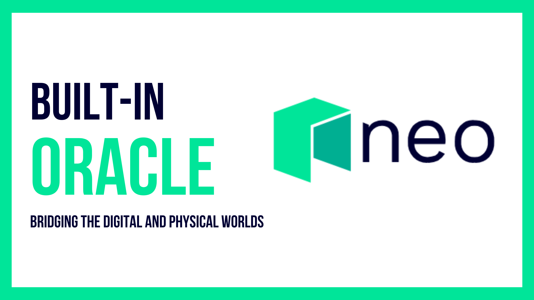 What Exactly Is Neo's Built-In Oracle Service