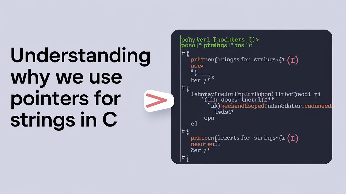 The Importance of Pointers for Strings in C Programming