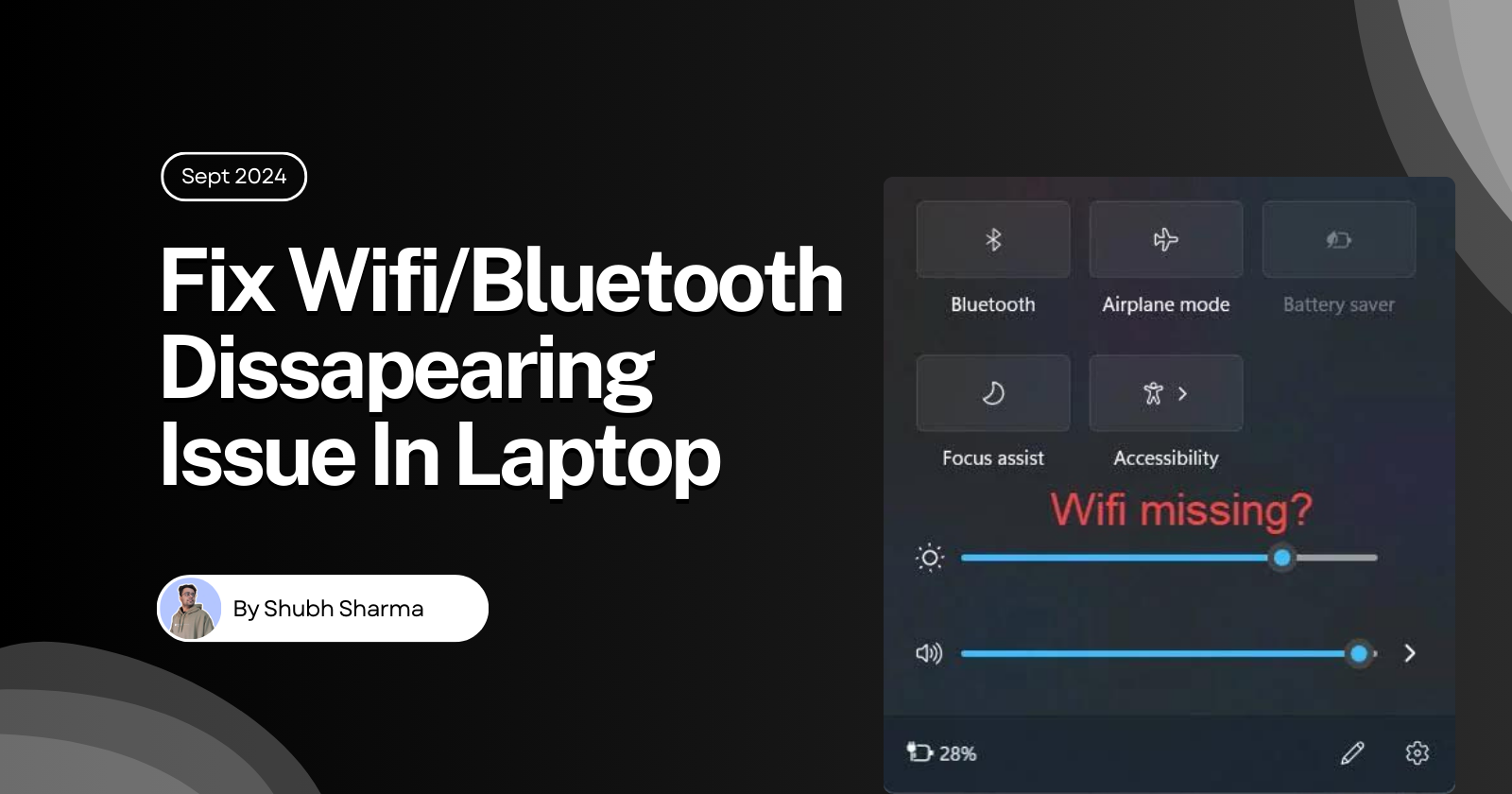 Fix the Wifi/Bluetooth Not Working Issue in Laptop.