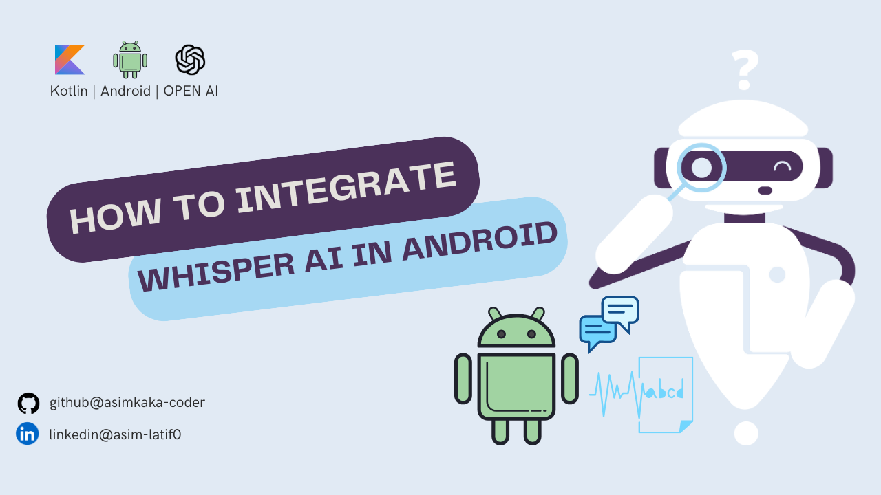 Integrate Open AI Whisper API in Android