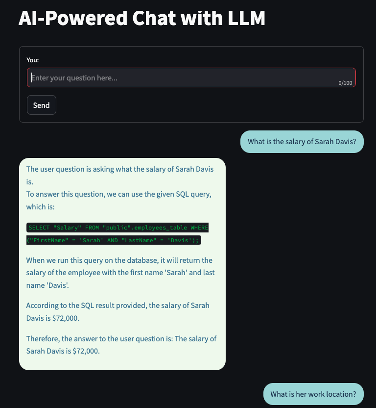 Creating graphs using the Streamlit Chatbot