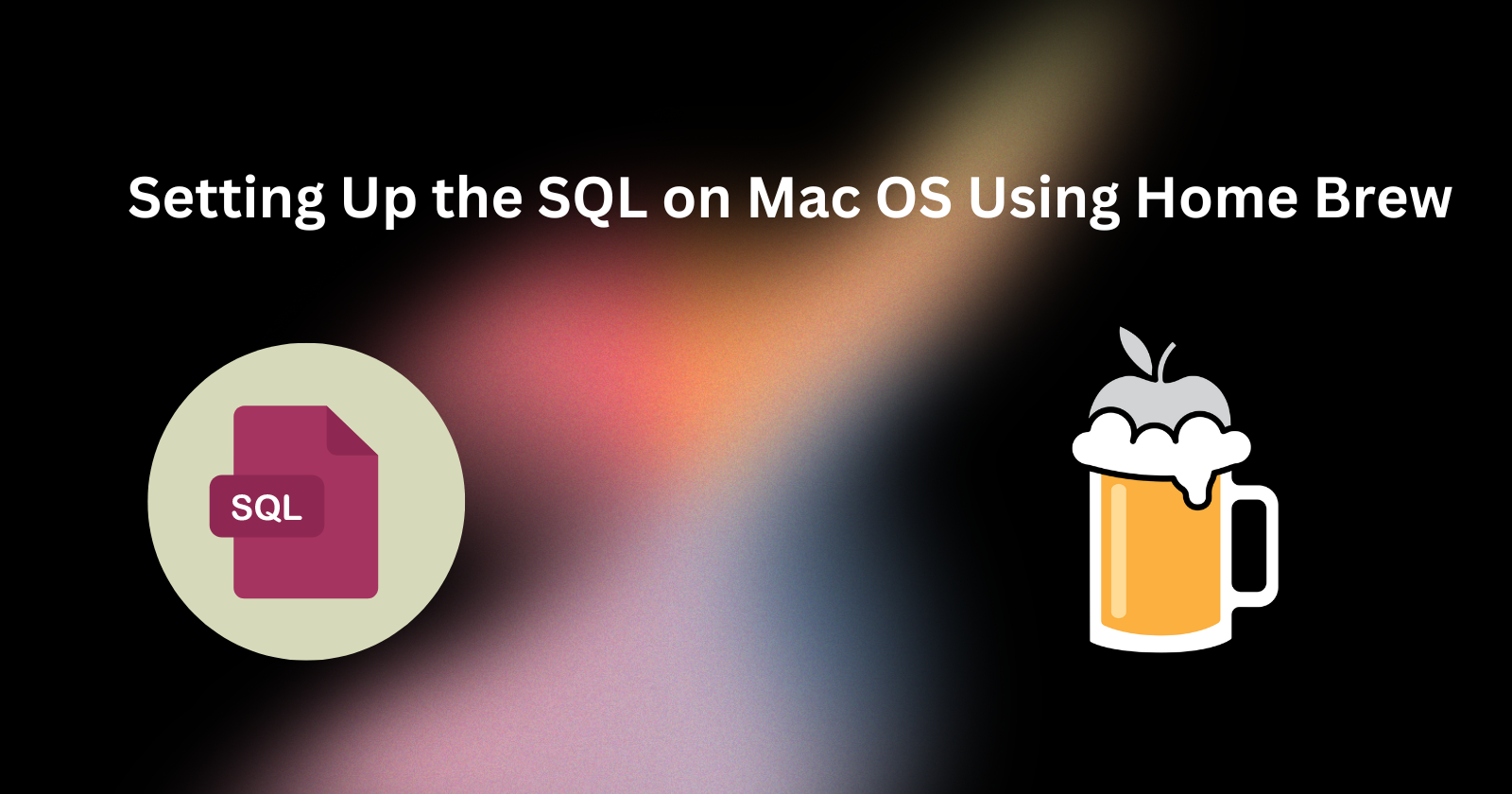 Setting up MySql with MacOs