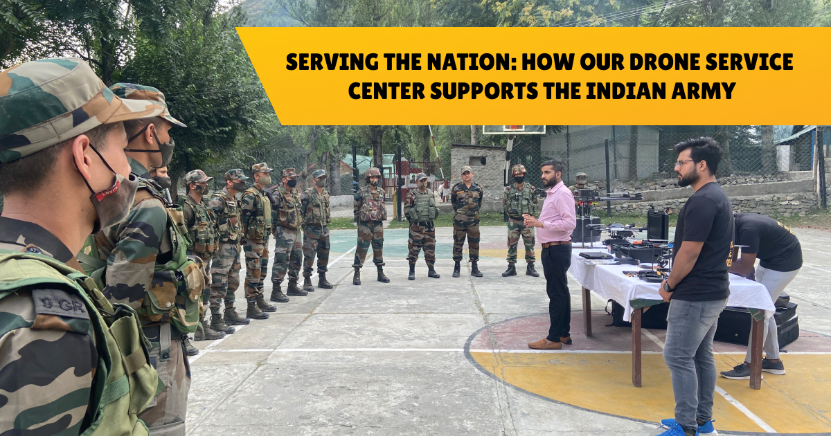 Serving the Nation: How Our Drone Service Center Supports the Indian Army