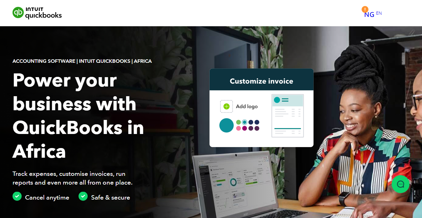 Quickbooks Website Homepage