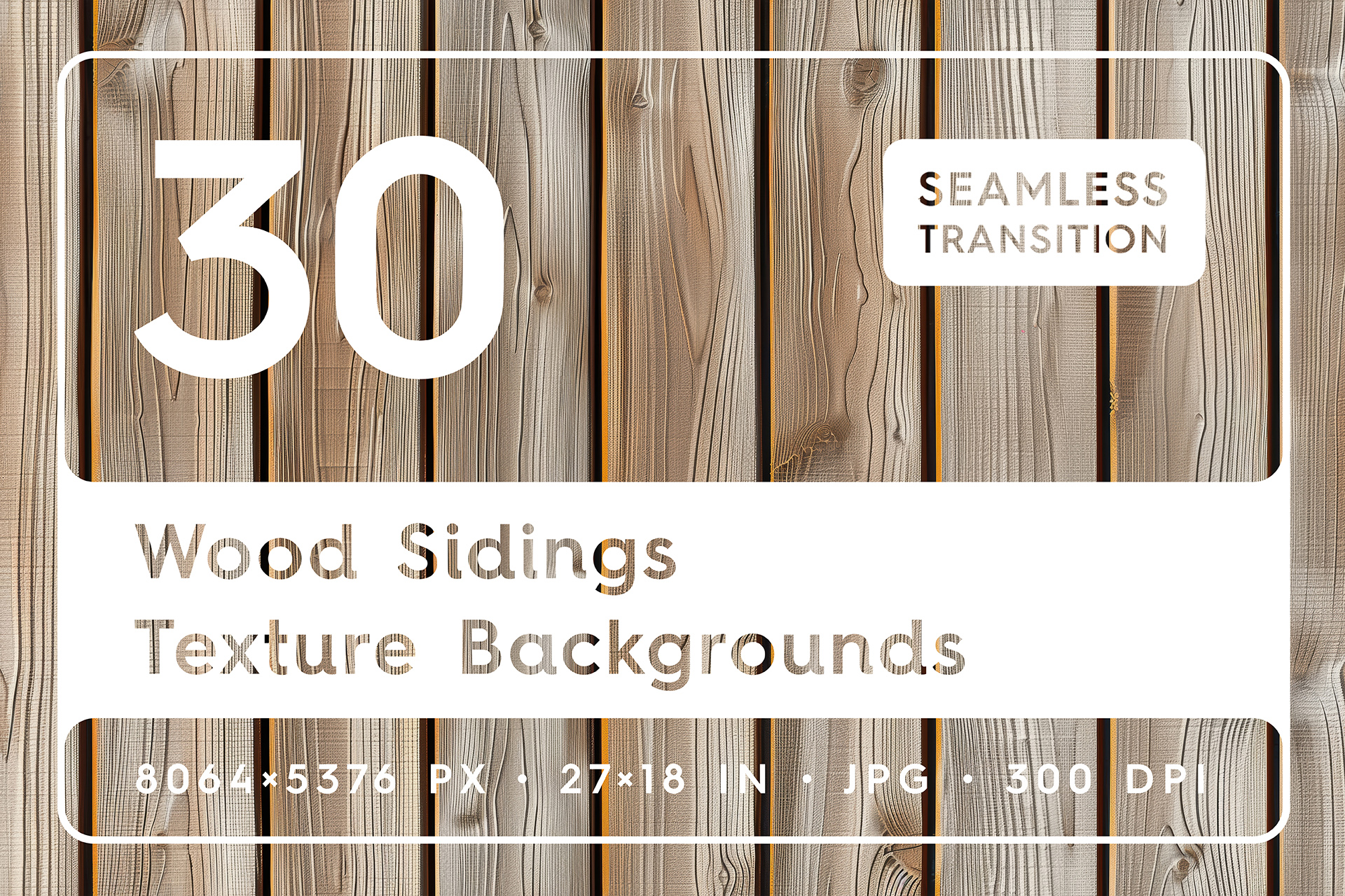 High-Quality Wood Siding Textures
