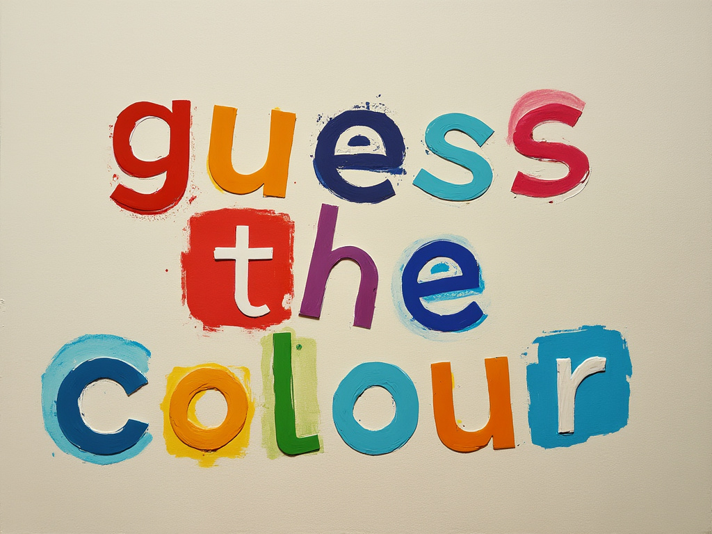Color Game Idea Guess the color game