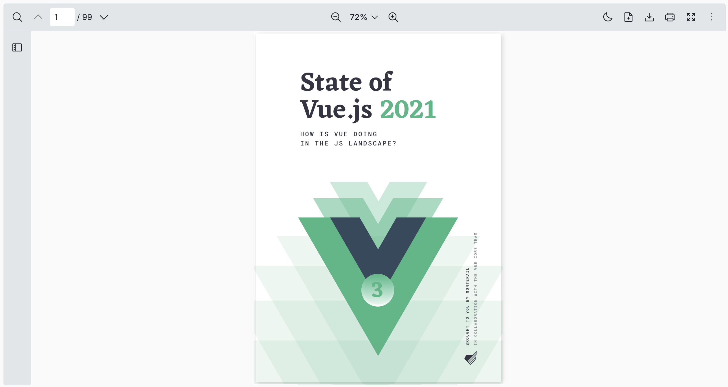 An image rendering a Vue PDF Viewer component