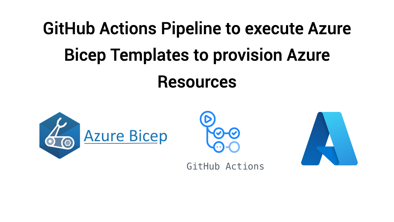 GitHub Actions Pipeline to execute Azure Bicep Templates to provision Azure Resources