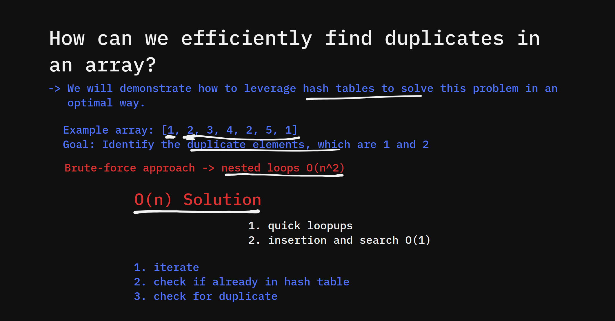 Hash Tables: Finding Duplicates in an Array | Day #19