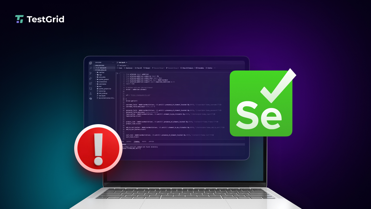 Common Exceptions in Selenium & How to Handle Them