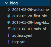 Image showing blog folder