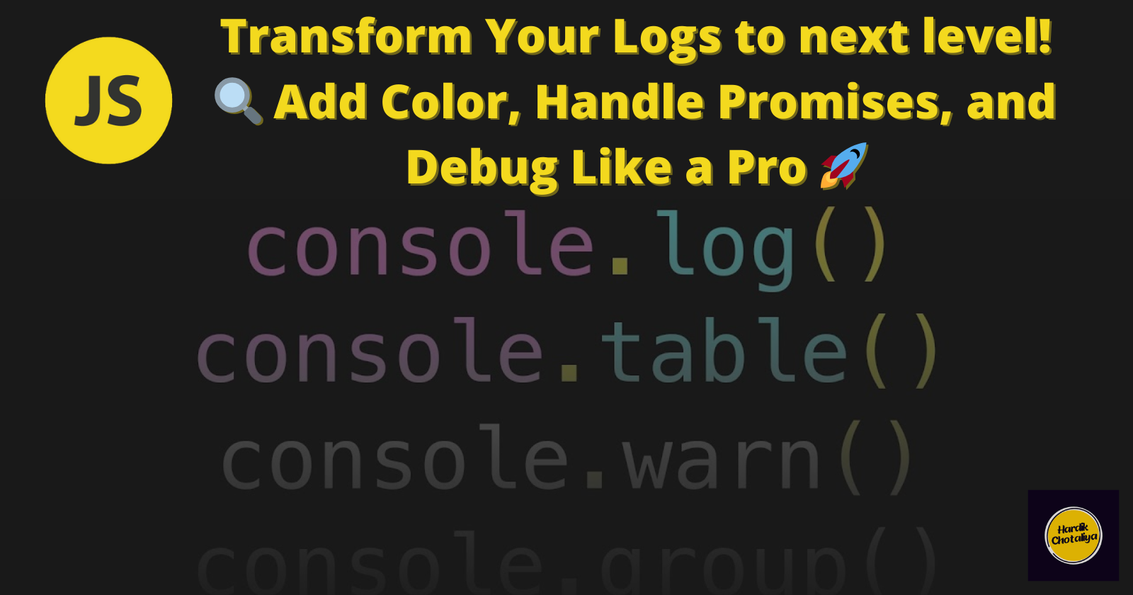 Enhance Console Logging with a Custom Global Log Wrapper in WebDriverIO