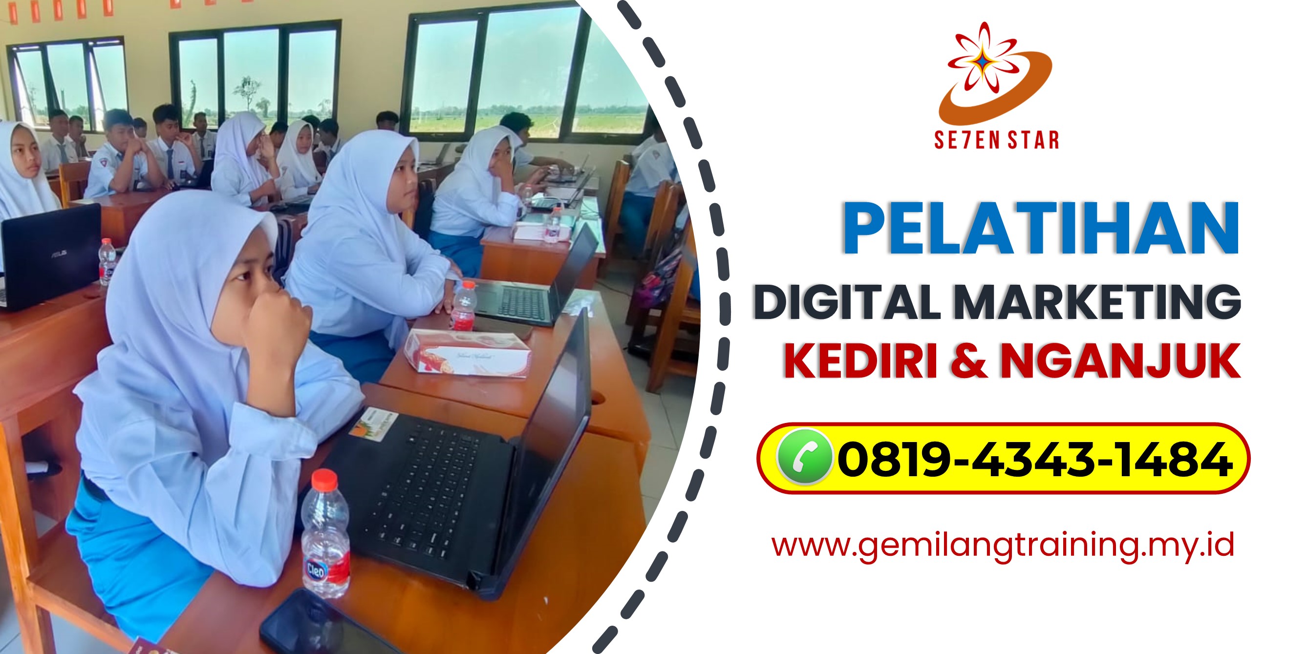 Pelatihan digital marketing dengan pengajar profesional, Hub:0819-4343-1484