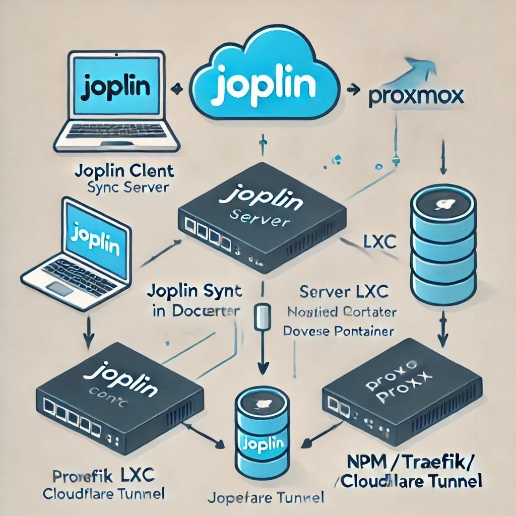 Self-Host a Joplin Sync Server in Proxmox