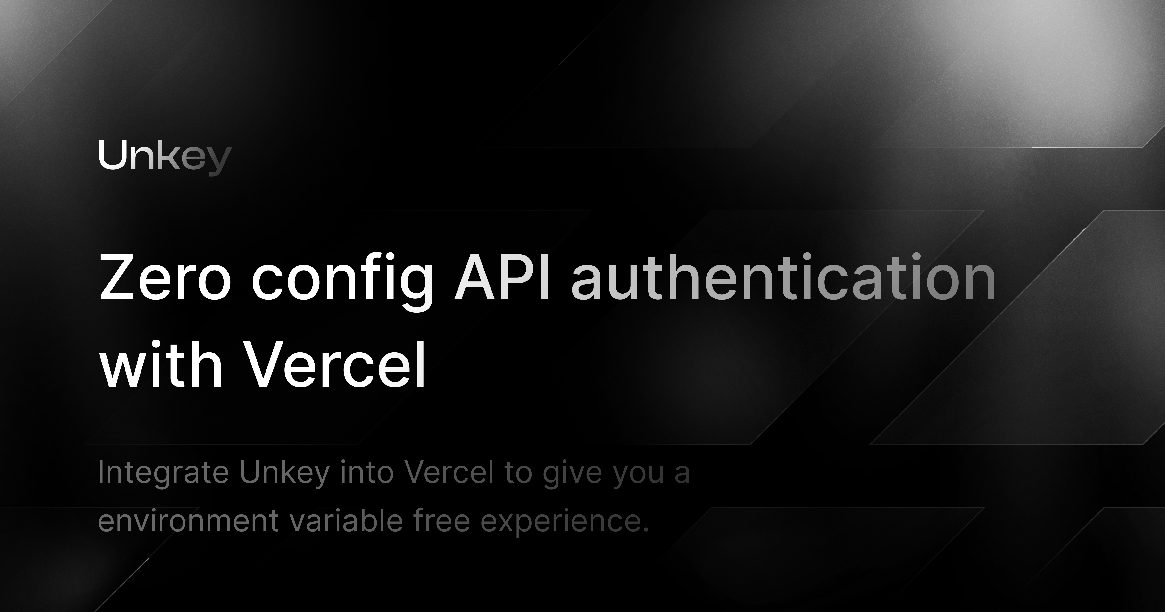 Zero config API authentication with Vercel