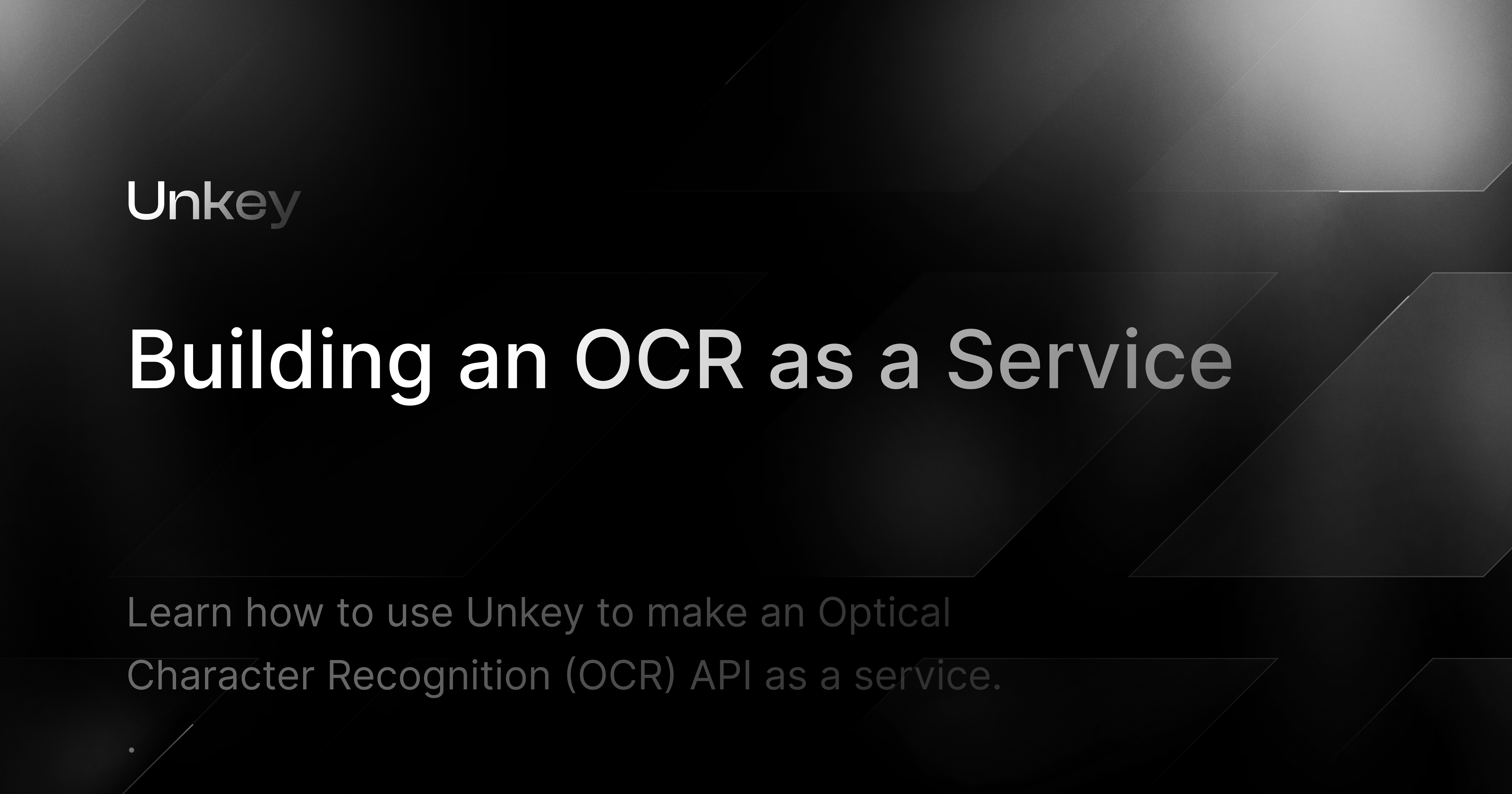 Building an OCR as a Service