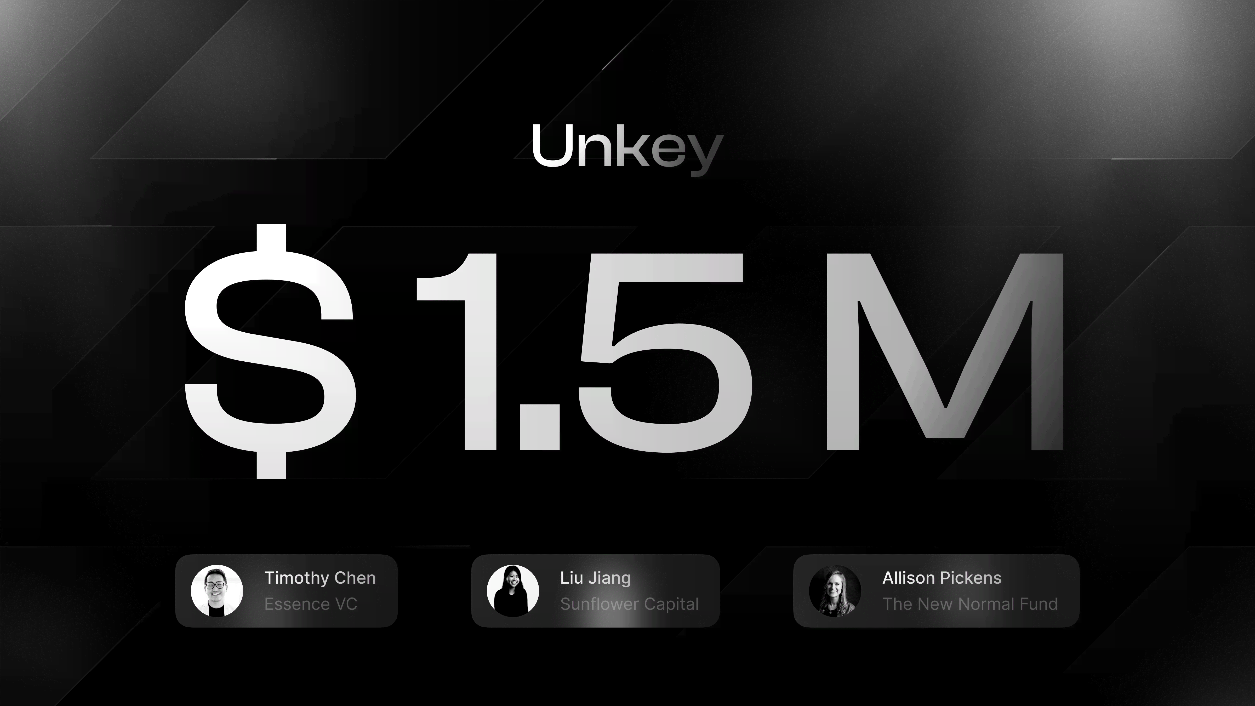 Unkey raises 1.5 million pre-seed