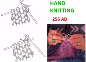 Fig 3: Hand knitting