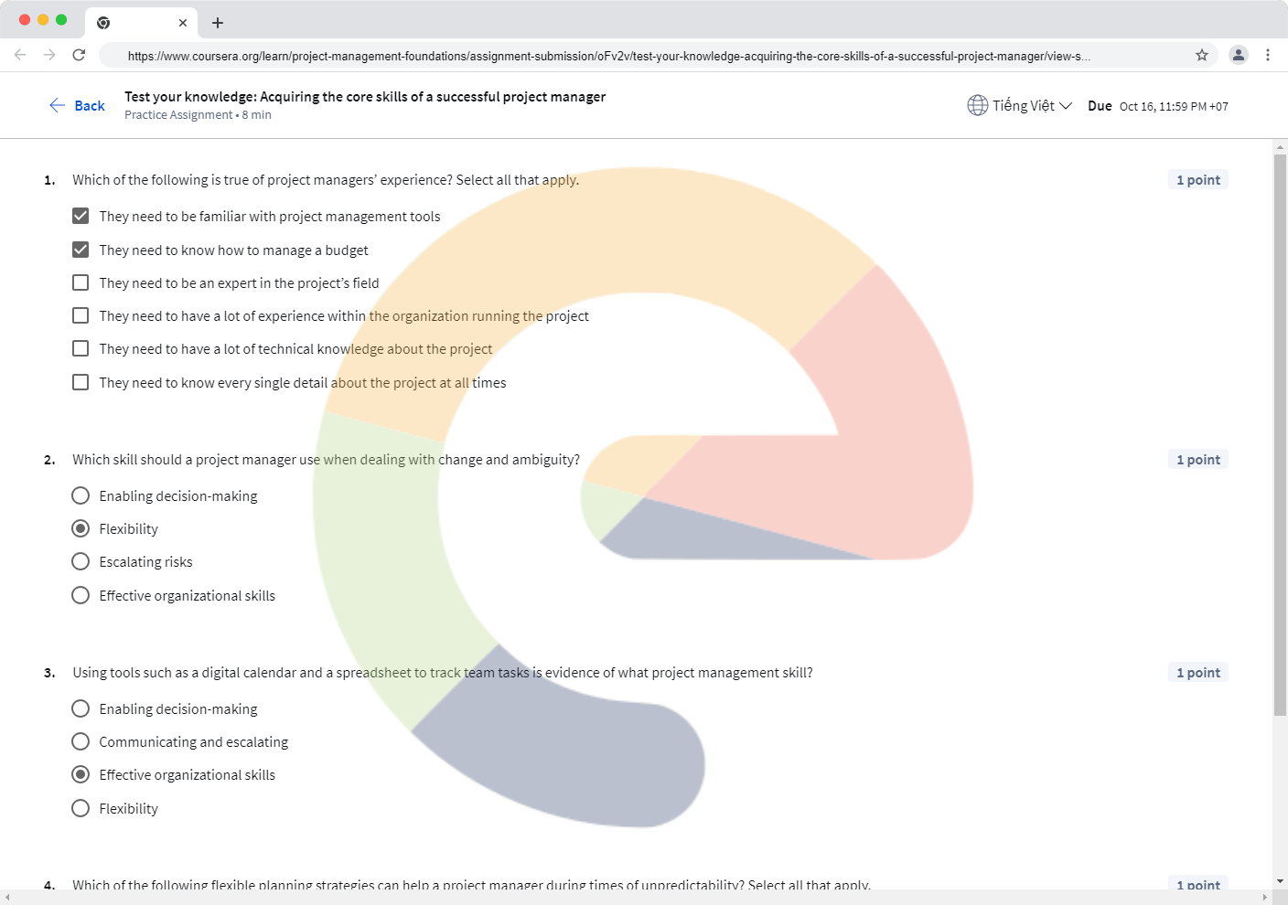 Test your knowledge: Acquiring the core skills of a successful project manager