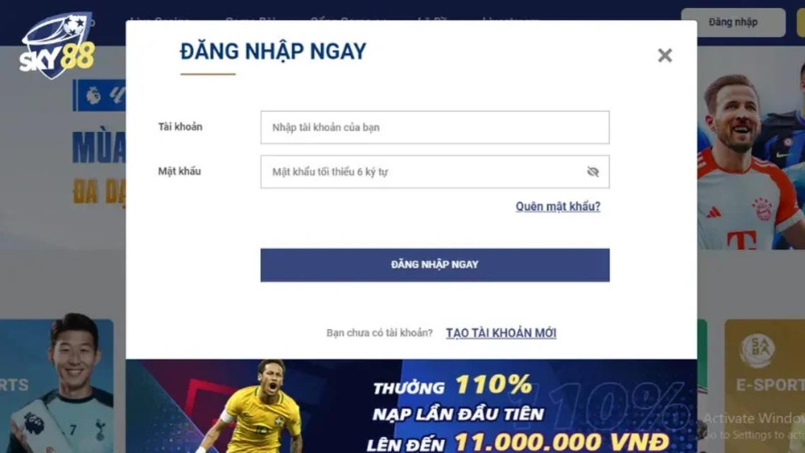 Bật mí cách đăng nhập tài khoản Sky88 cho tân thủ