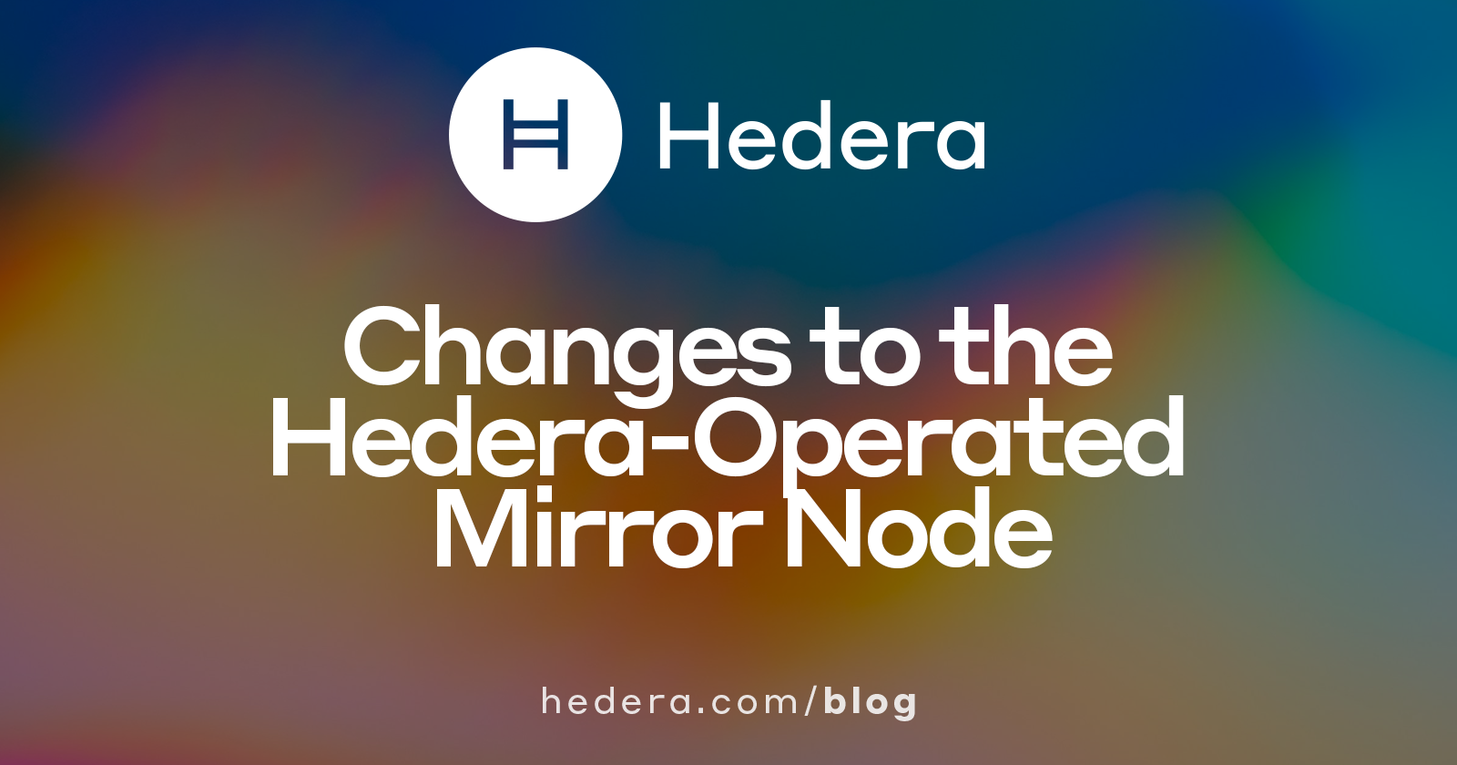 Changes to the Hedera-Operated Mirror Node