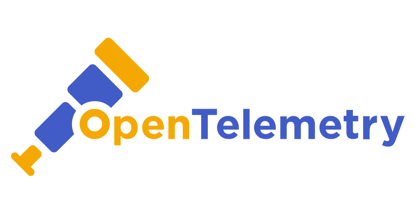 OpenTelemetry logo. The project was announced at KubeCon 2019.