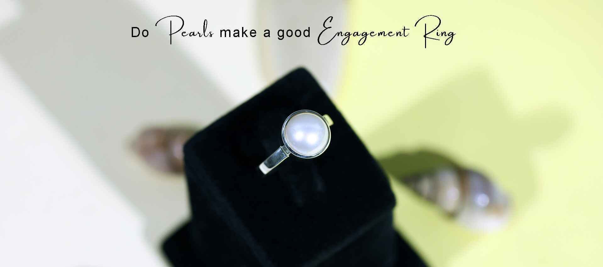 Pearl Engagement Ring