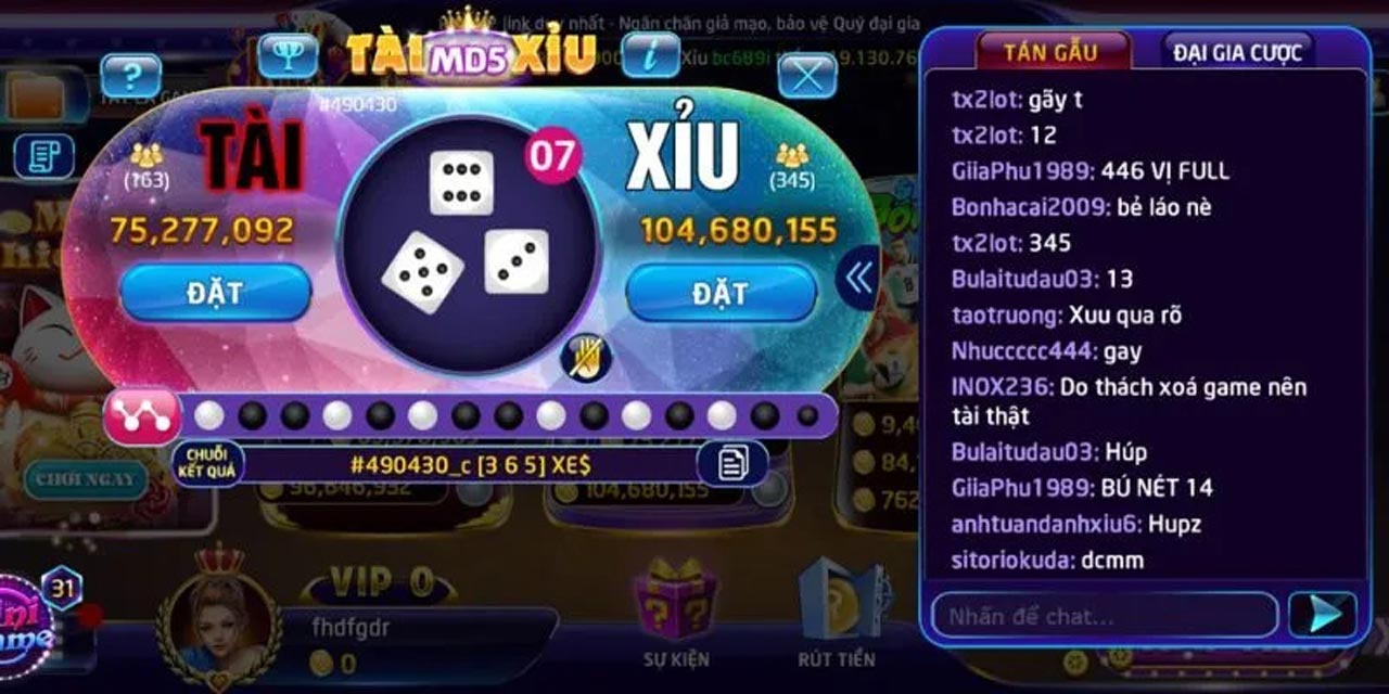 Giới thiệu về siêu phẩm game tai xiu MD5 tại sảnh game Debet