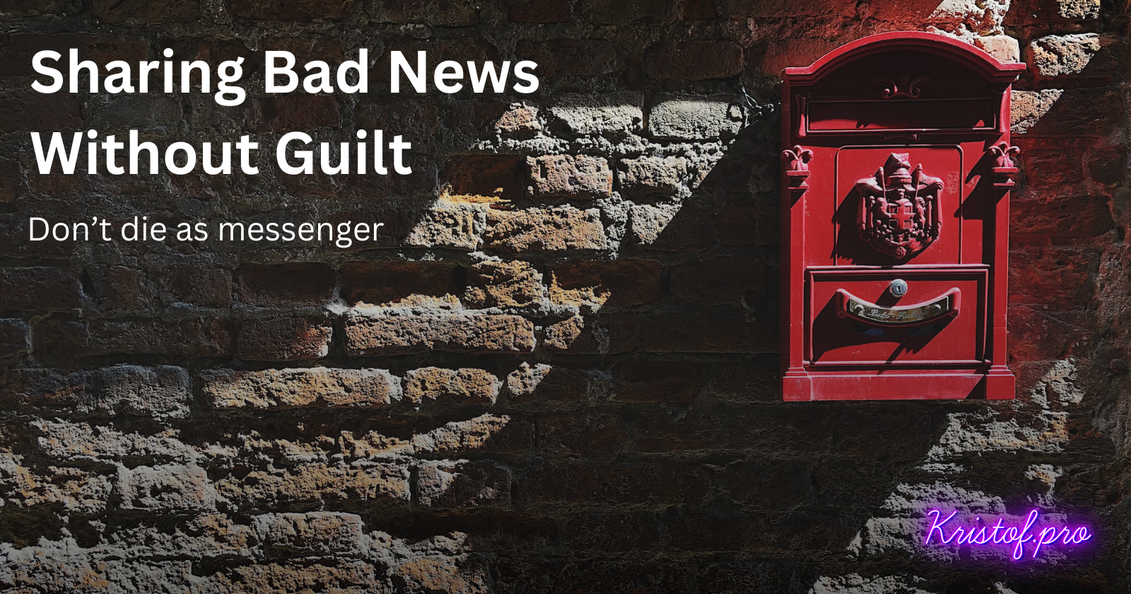 Sharing Bad News Without Guilt