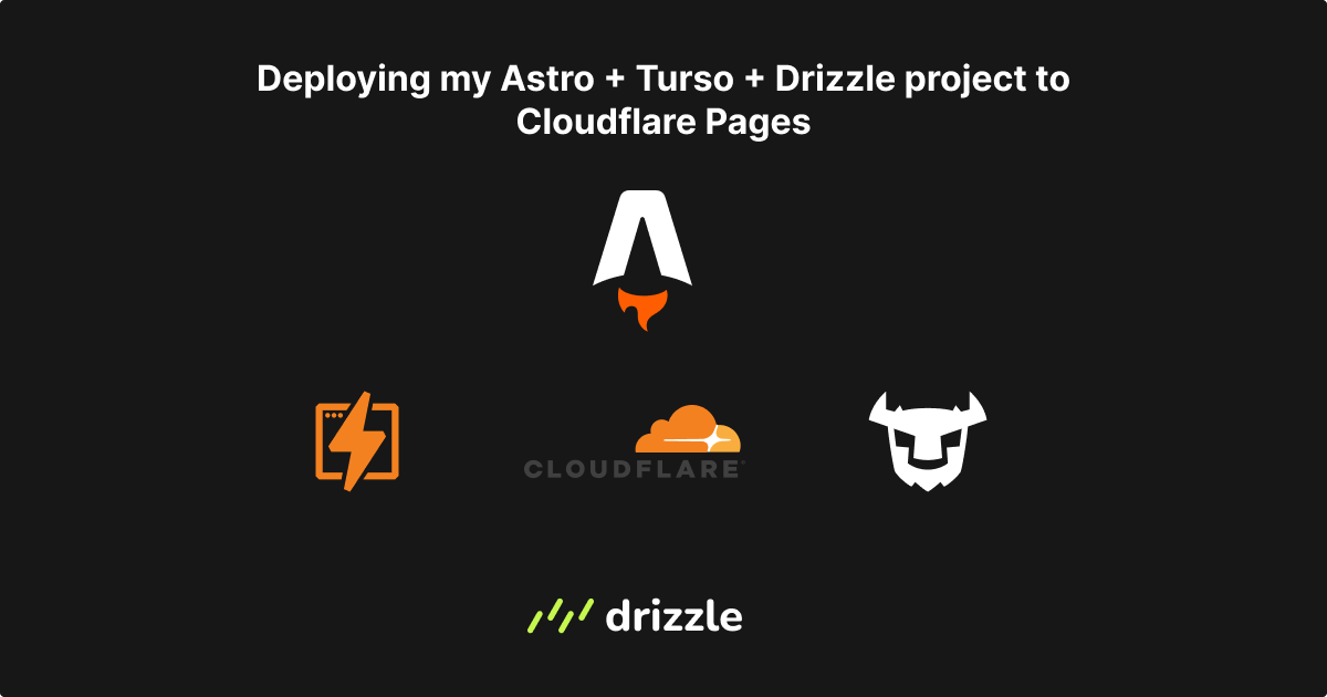 Deploying my Astro + Turso + Drizzle project to Cloudflare Pages