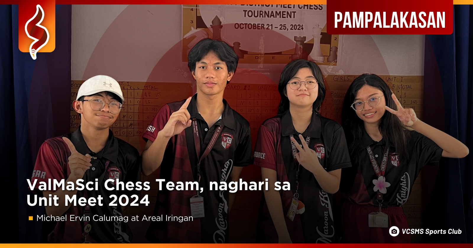 ValMaSci Chess Team, naghari sa Unit Meet 2024