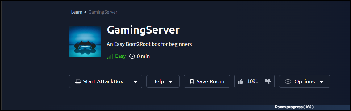 Complete Guide to Solving the GamingServer CTF Challenge